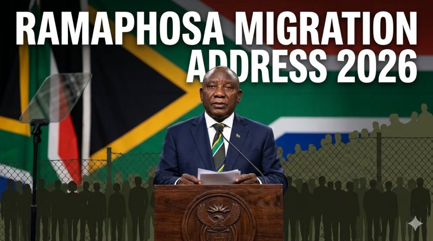Ramaphosa to address the nation on SA’s migration crisis.